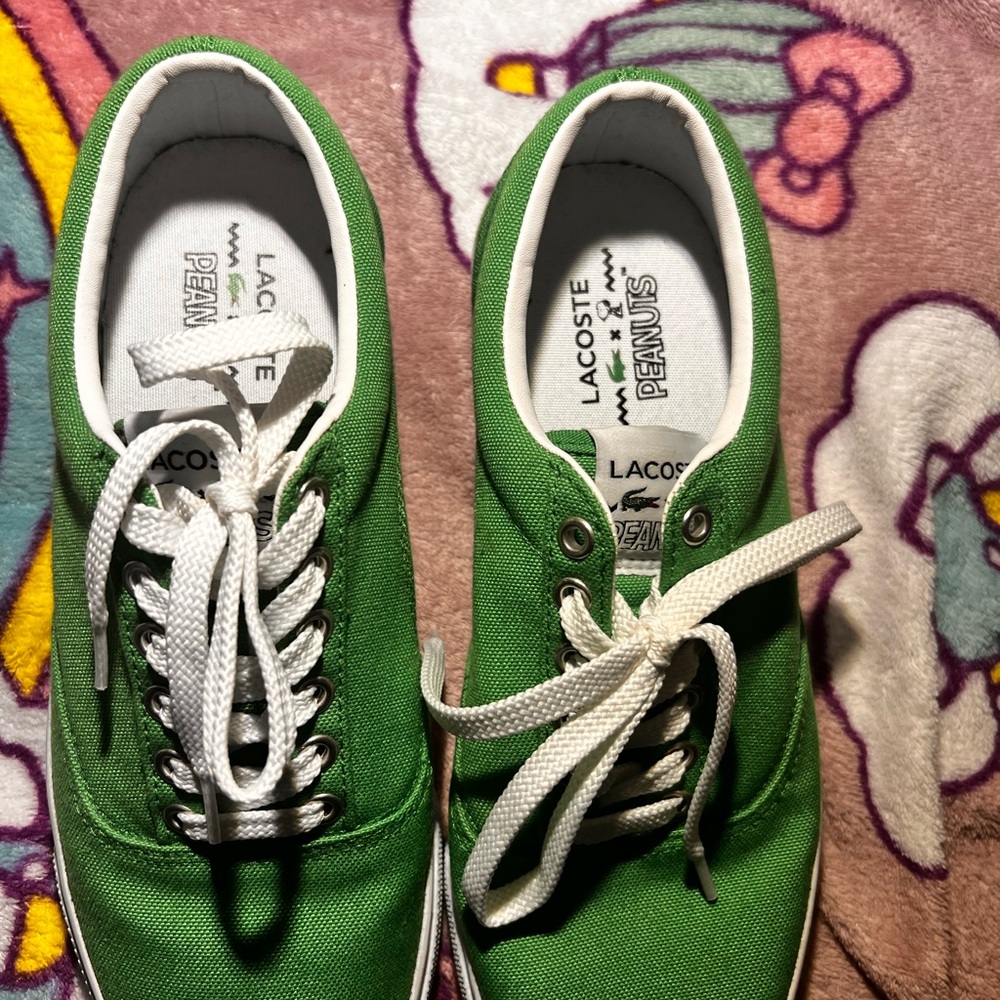Lacoste Green Canvas Sneakers